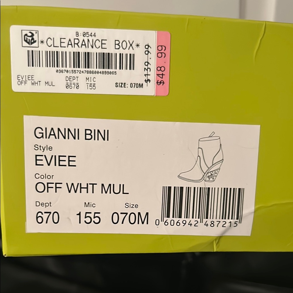 Gianni Bini White Heeled Boots